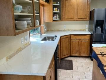 Before - Kitchen Cabinet Painting Salem. Oregon