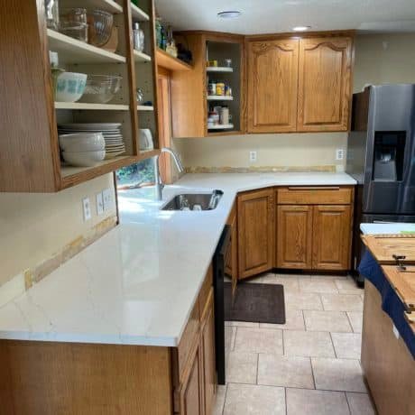 Before - Kitchen Cabinet Painting Salem. Oregon